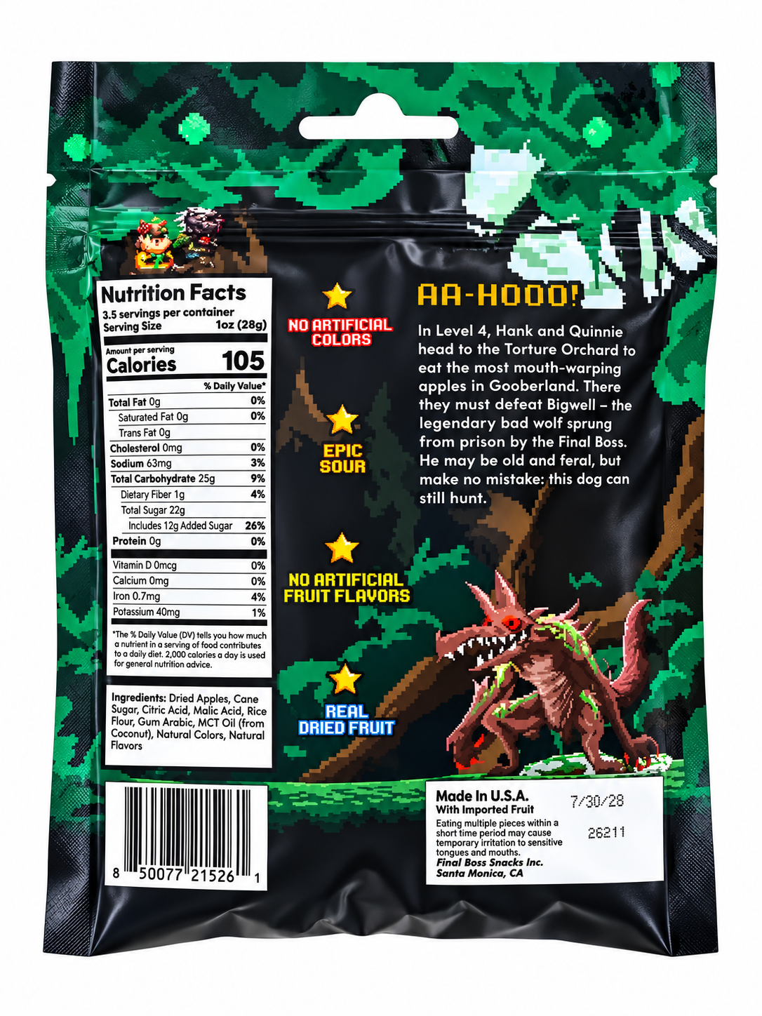 FINAL BOSS SOUR - LEVEL 4 (SOUR GREEN APPLE FLAVOR)