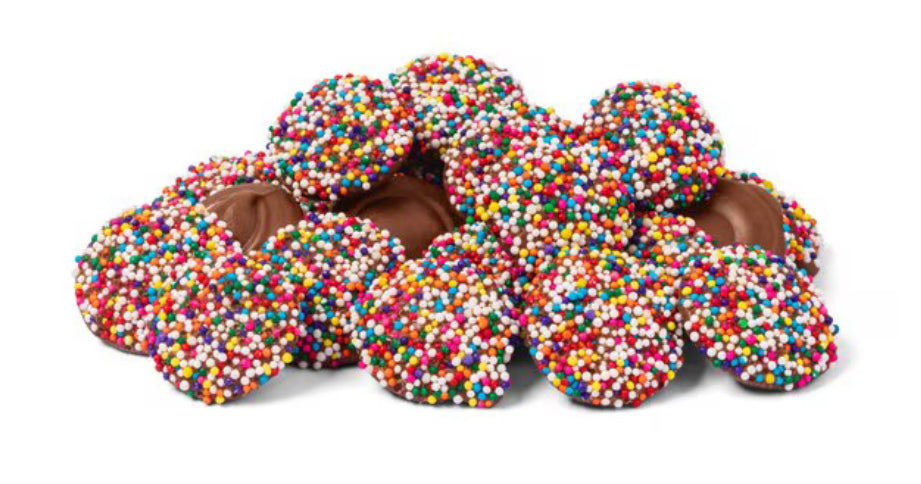 MILK CHOCOLATE RAINBOW NONPAREILS BULK
