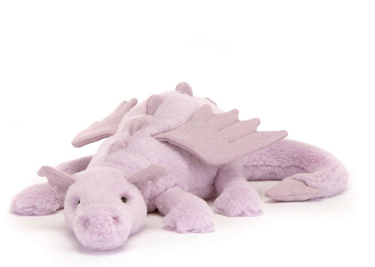 JELLYCAT - LAVENDER DRAGON (LARGE)
