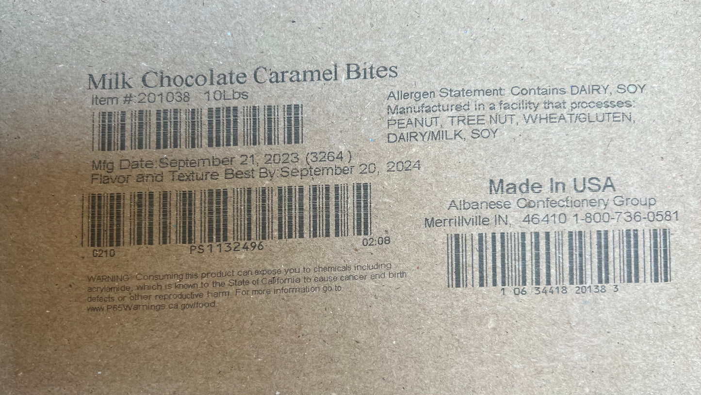 MILK CHOCOLATE CARAMEL BITES BULK