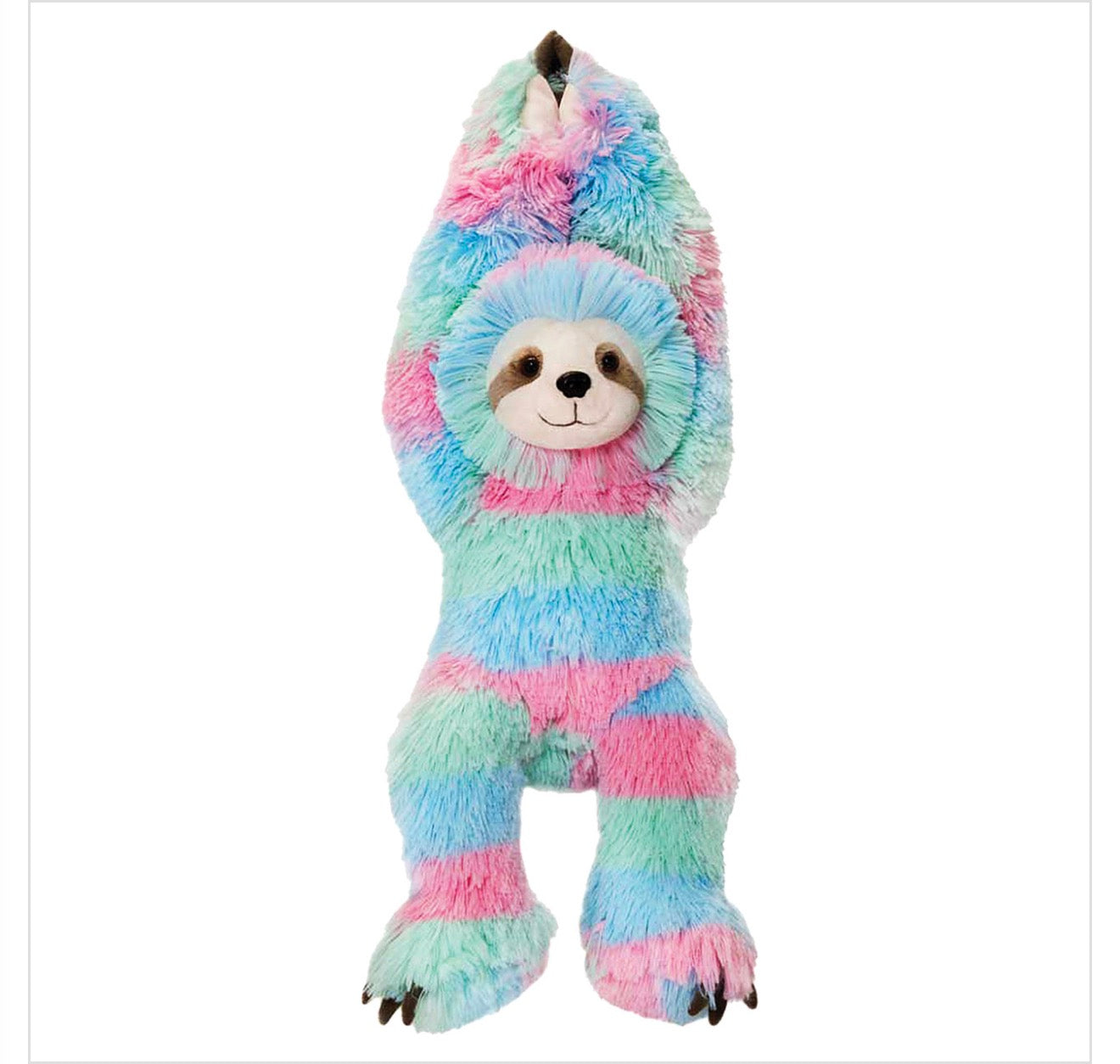 CUDDLE SLOTH RAINBOW PASTEL COLORFUL (20inch) by FIESTA