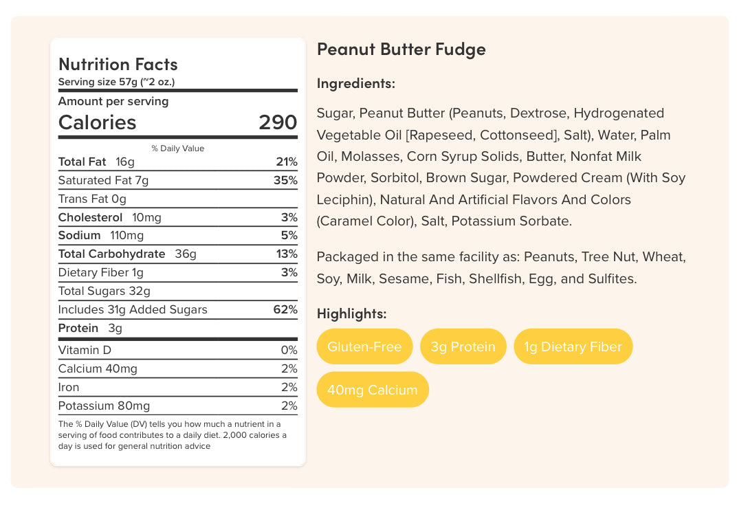 PEANUT BUTTER FUDGE