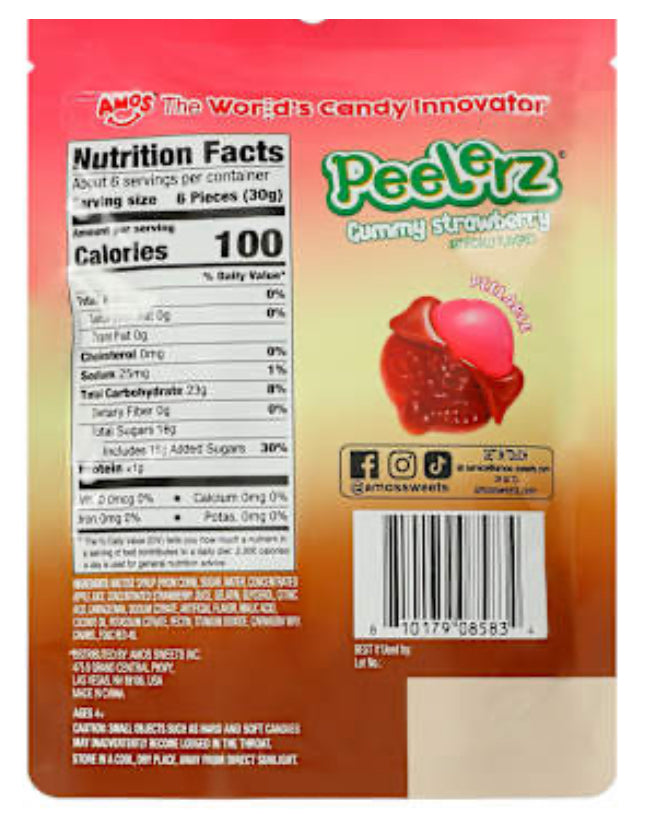 PEELERZ STRAWBERRY FILLED WITH CHOCOLATE 6 OZ