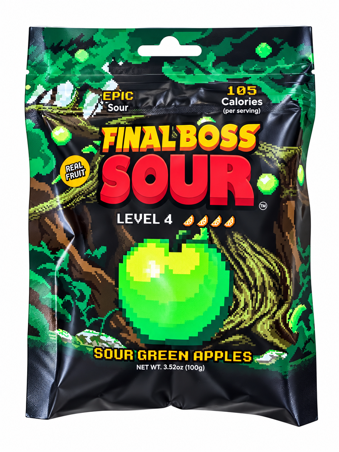 FINAL BOSS SOUR - LEVEL 4 (SOUR GREEN APPLE FLAVOR)