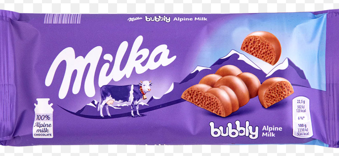 MILKA BUBBLY ALPINE MILK 3.17 Oz