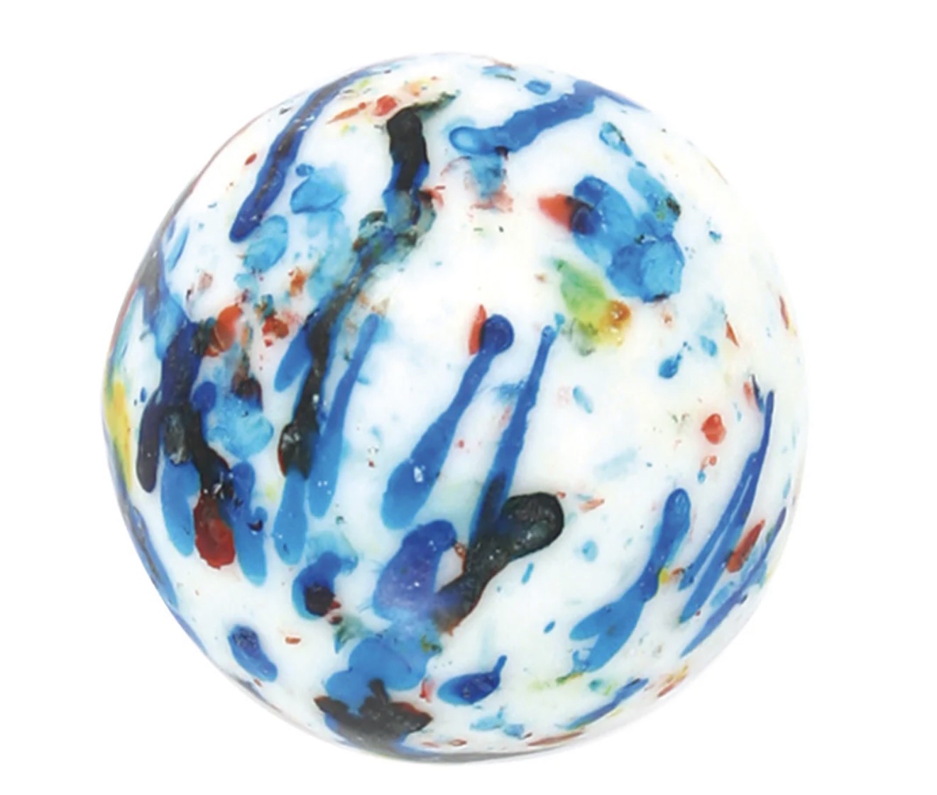 1 PC. 3 3/8 JAWBREAKER WITH WHITE SPECKLES