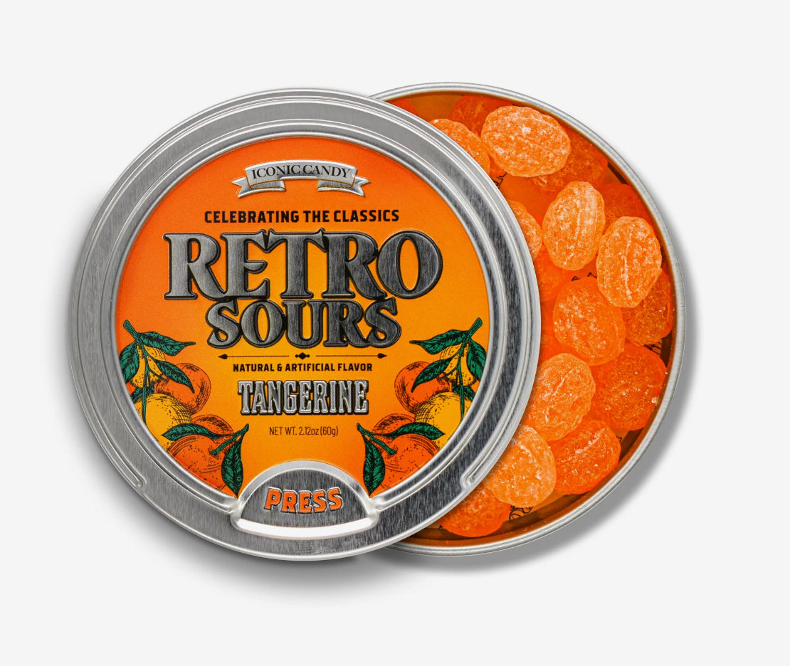 RETRO SOURS TANGERINE 2.12 oz TIN