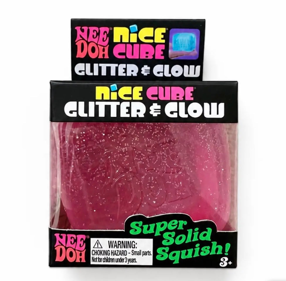 NEEDOH NICE CUBE GLITTER & GLOW (PINK)