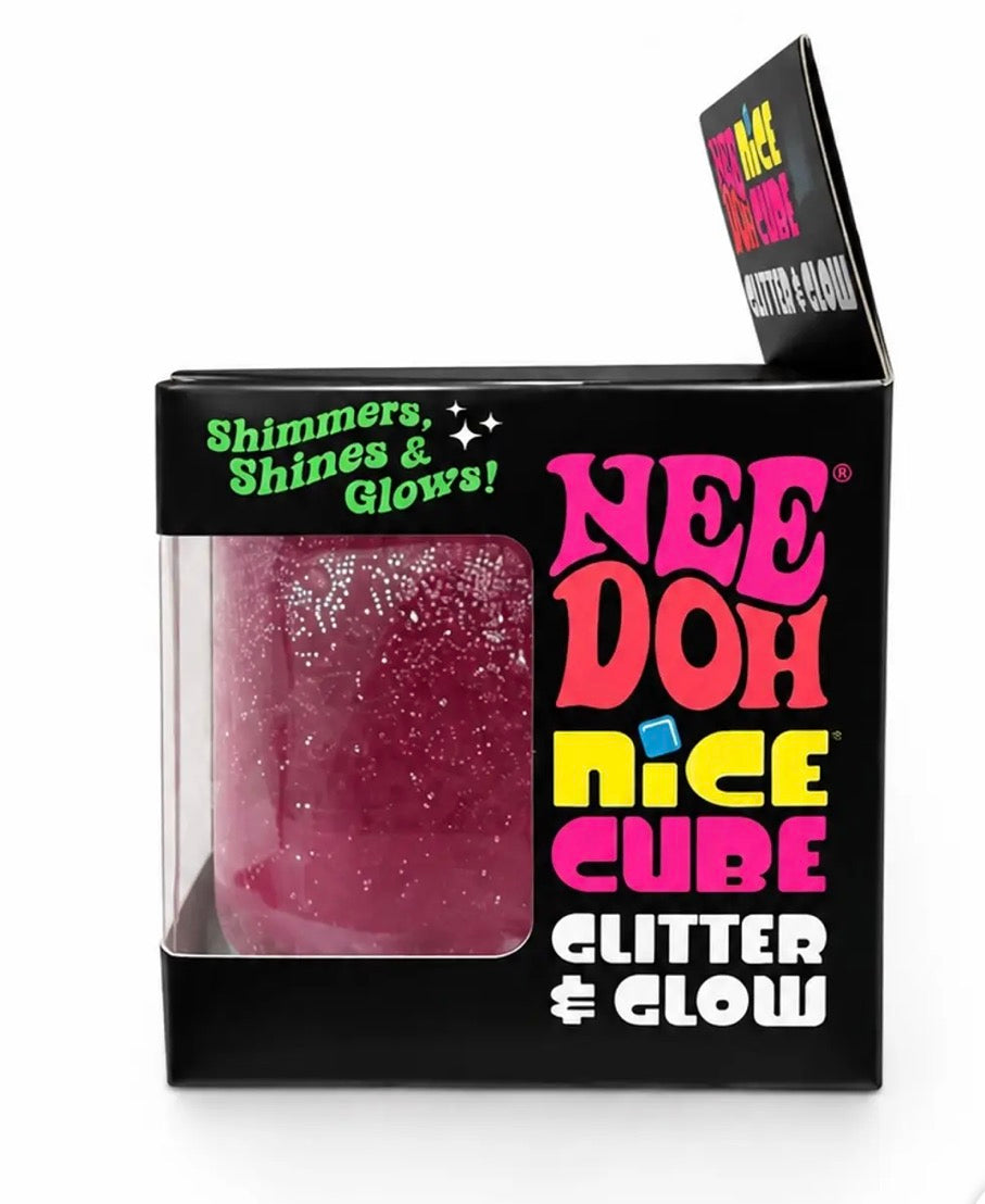 NEEDOH NICE CUBE GLITTER & GLOW (PINK)