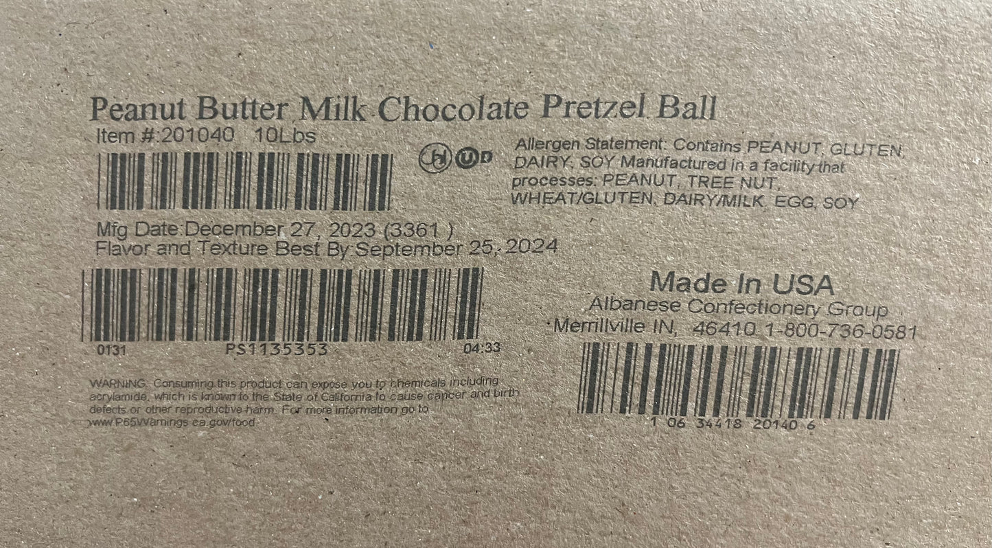 PEANUT BUTTER MALTED MILK MALT BALLS BULK