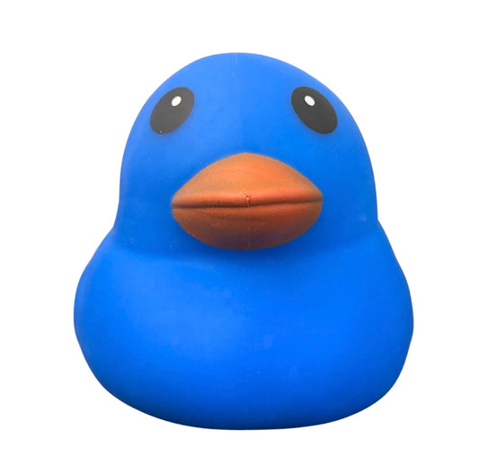 SQUISHY DUCK QUACK STRESS TOY (ROYAL BLUE)