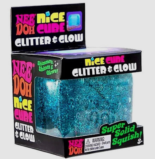 NEEDOH NICE CUBE GLITTER & GLOW (BLUE)