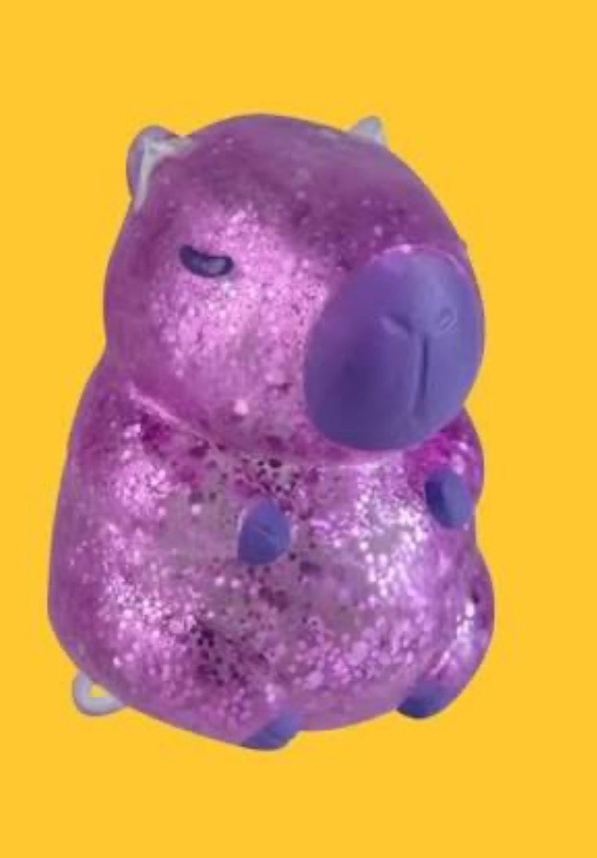 SQUEEZY GLITTER CAPYBARA (Purple)