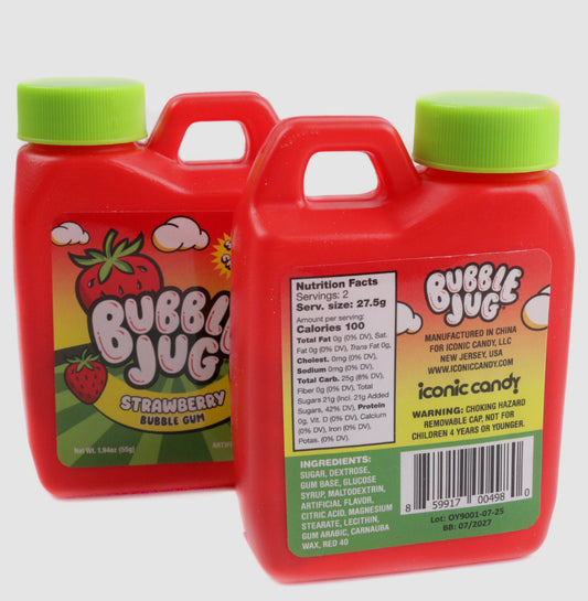 2PCS. BUBBLE JUG BUBBLE GUM - STRAWBERRY