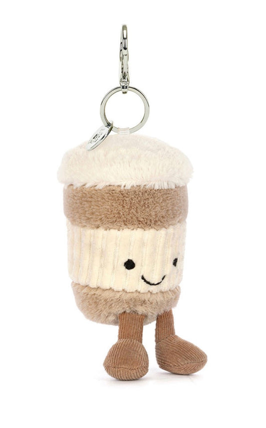JELLYCAT- AMUSEABLE COFFEE-TO-GO BAG CHARM