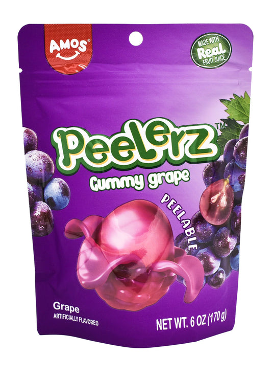 GUMMY PEELERZ GRAPE 6 OZ