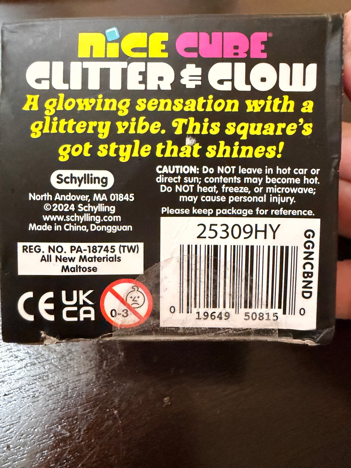 NEEDOH NICE CUBE GLITTER & GLOW (PURPLE)