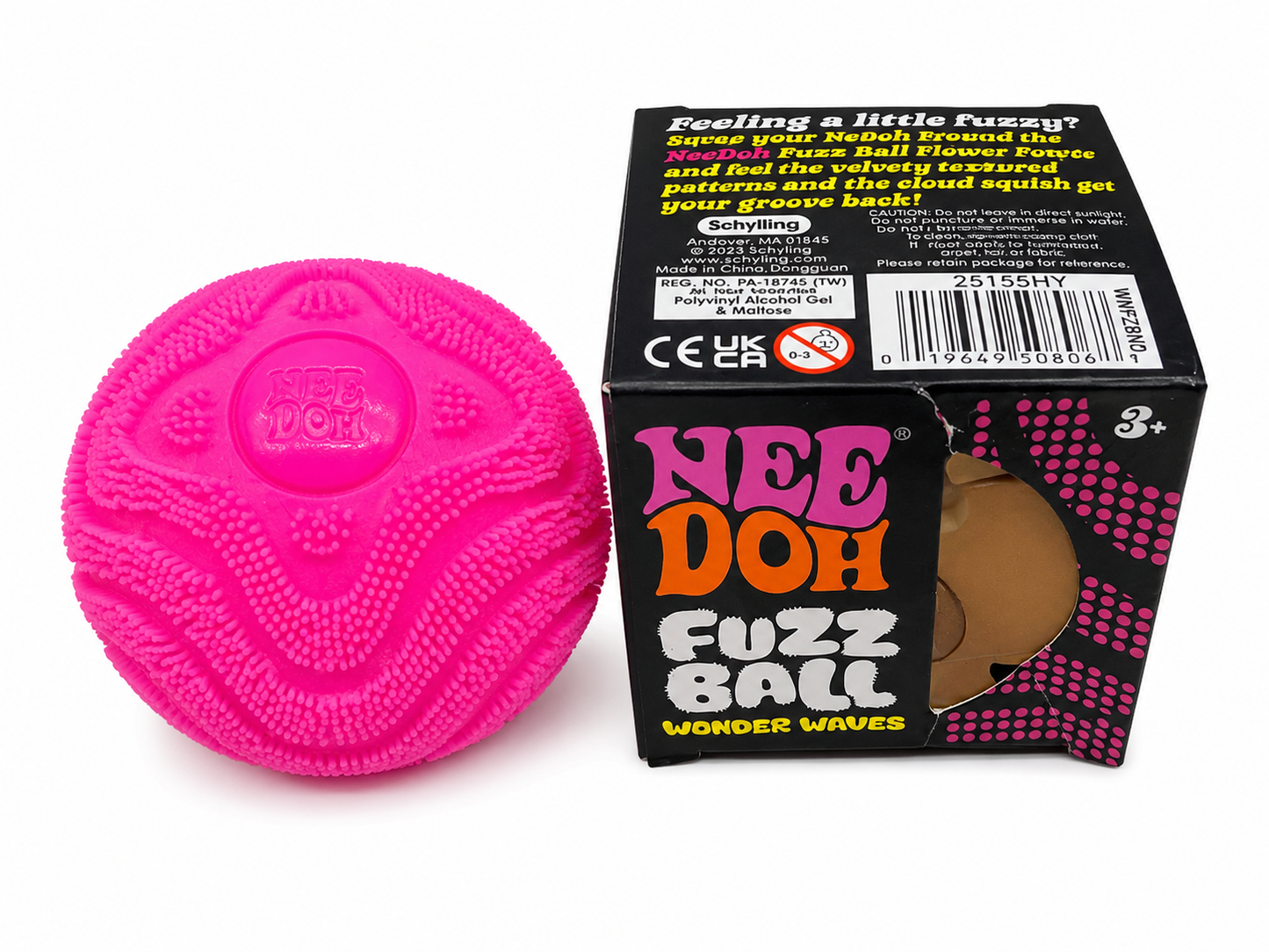 NEEDOH FUZZ BALL- Wonder Waves (PINK)