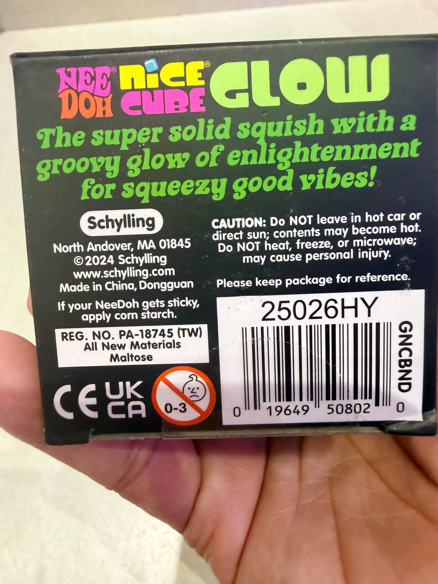 NEEDOH NICE CUBE GLOW (GREEN)
