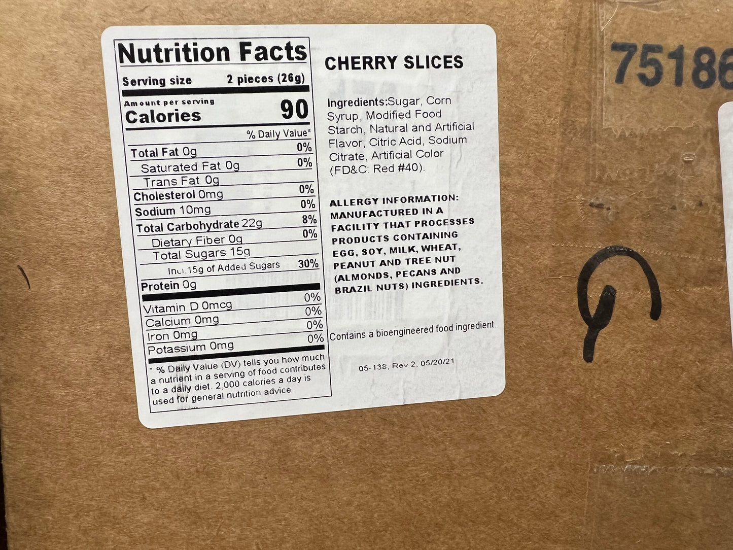 CHERRY SLICES BULK