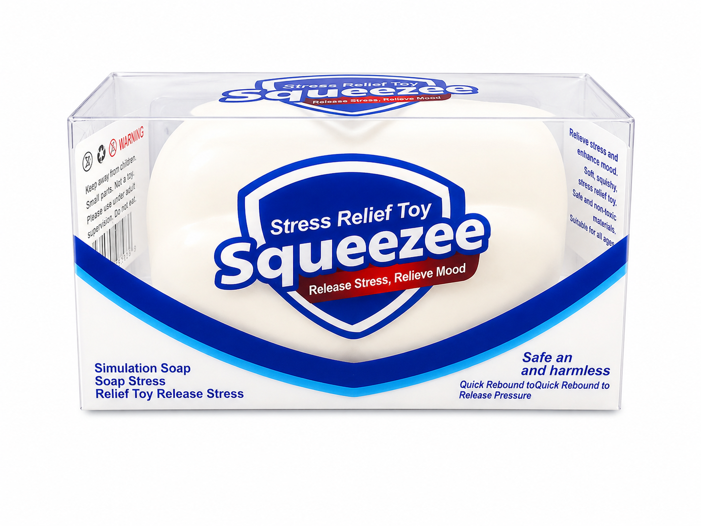 CRUNCHY SQUEEZEE SQUISHY SOAP (WHITE)