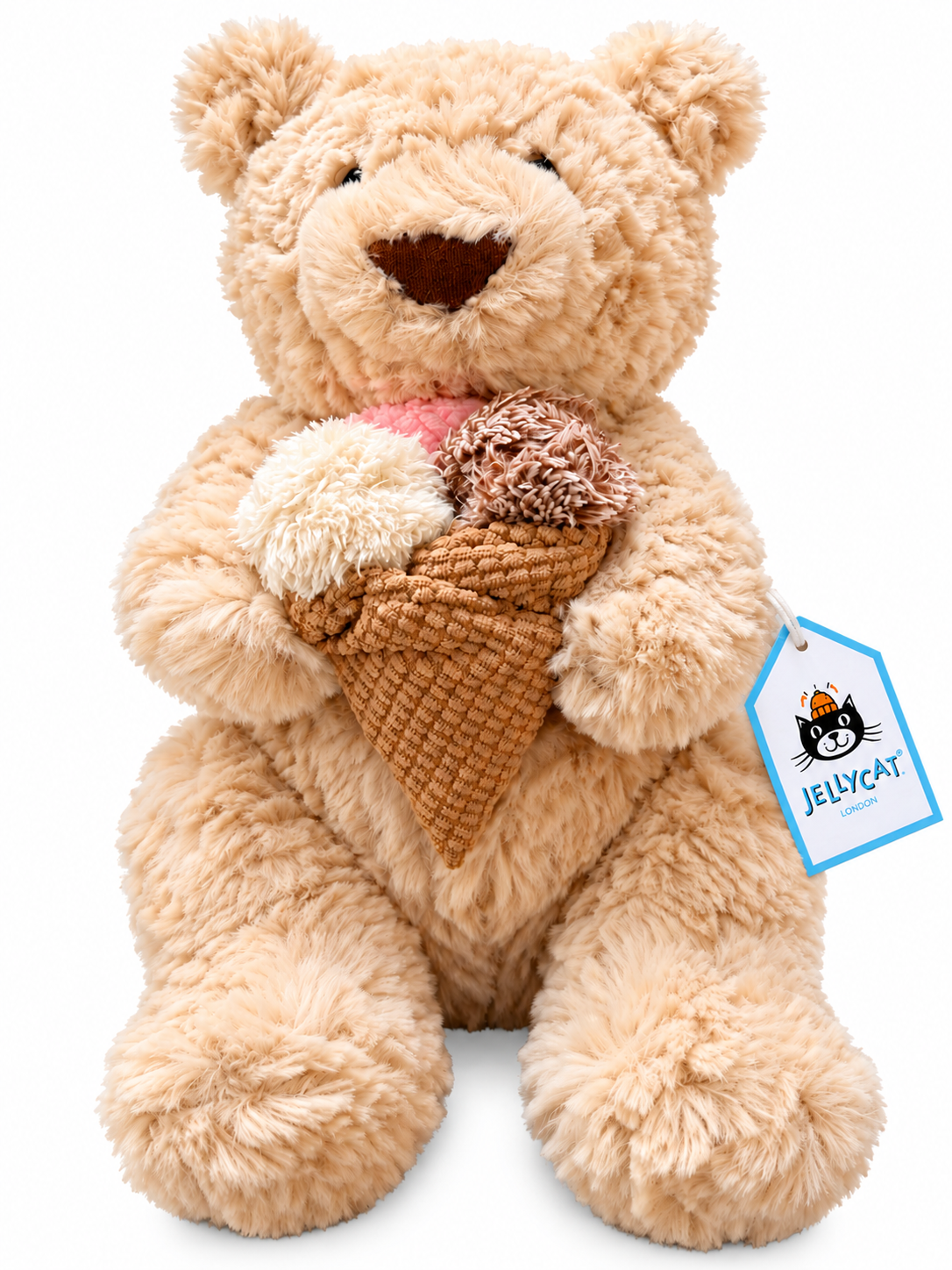 JELLYCAT- BARTHOLOMEW BEAR ‘ICE CREAM’ (MEDIUM)