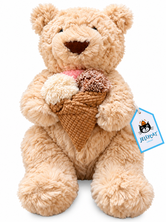 JELLYCAT- BARTHOLOMEW BEAR ‘ICE CREAM’ (MEDIUM)