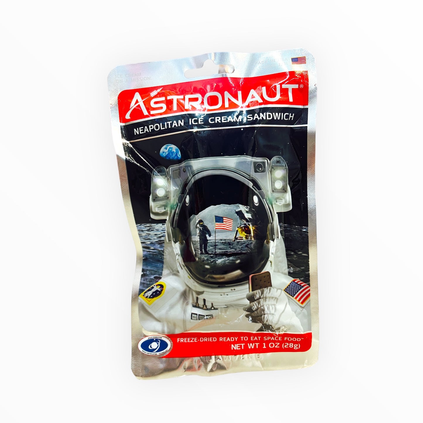 ASTRONAUT FREEZE DRIED NEAPOLITAN ICE CREAM SANDWICH